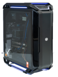 High-Performance-PC-Gehäuse mit transparenter Seitenwand und LED-Beleuchtung von mh Service